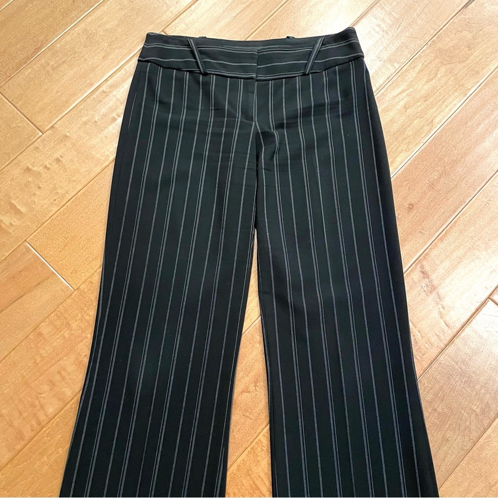 BEBE Women’s Striped Pants Size 4 Work Trousers y2k - Picture 2 of 7